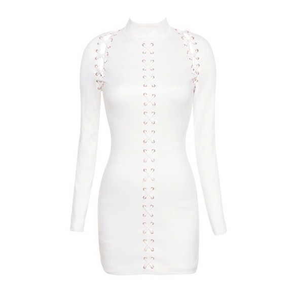 House of CB - Tallisa high neck faux suede (XS) - Picture 2 of 6